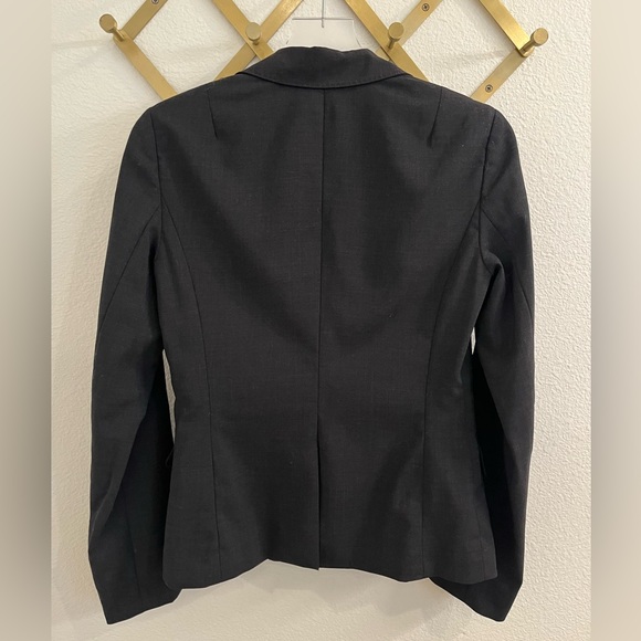 J Crew Helena Virgin Wool Blazer Black 2 Vintage - Picture 5 of 9